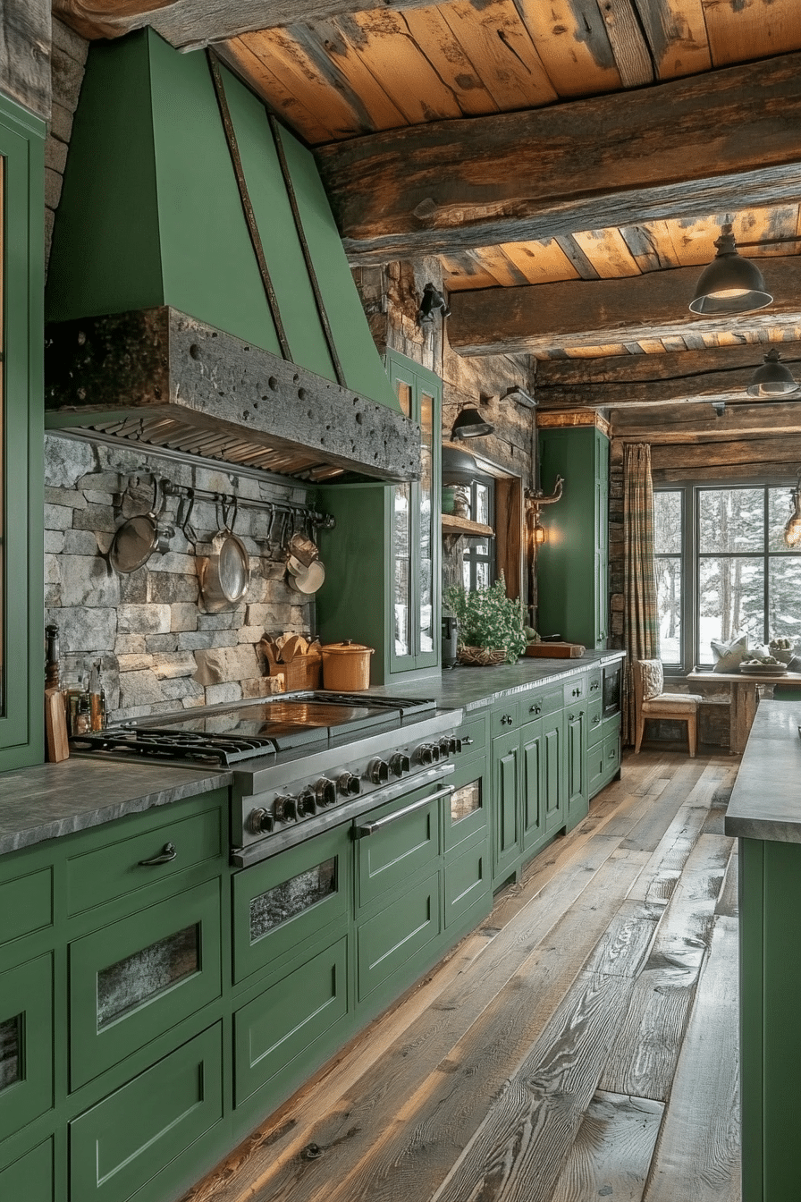 Emerald Green Kitchen Cabinets