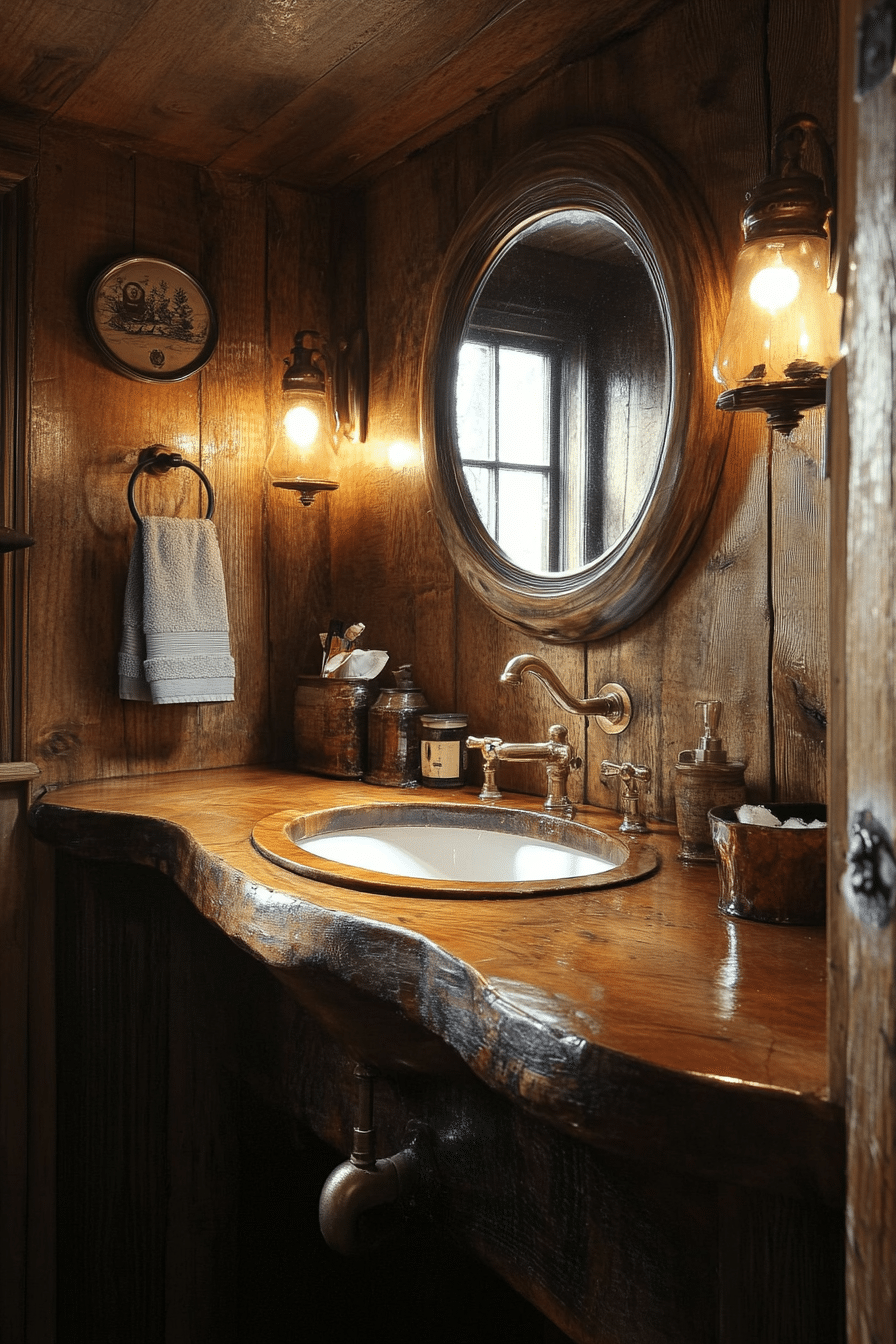 little cabin bathroom