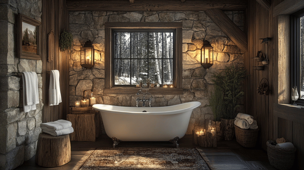 little cabin bathroom