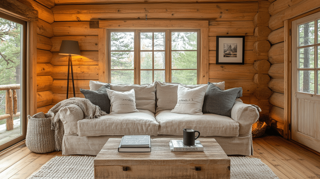 little cabin living room