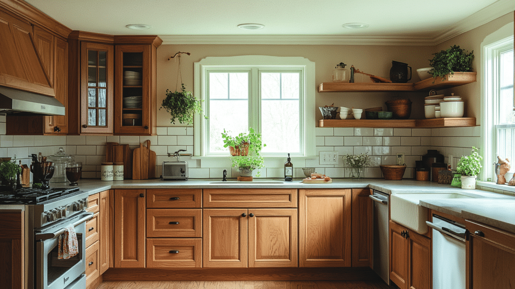 oak kitchen cabinets