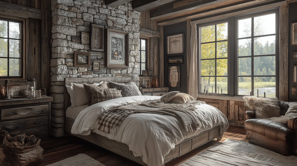 rustic farmhouse bedroom