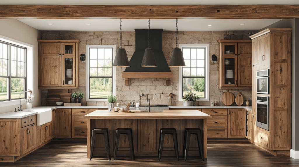 rustic kitchen cabinets