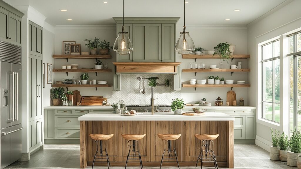 sage green kitchen