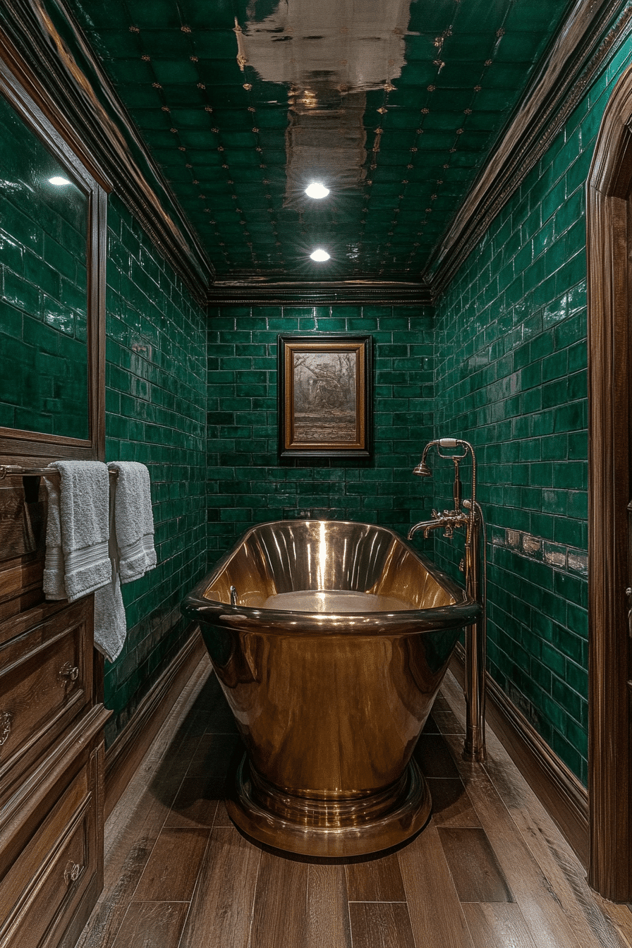 green bathroom