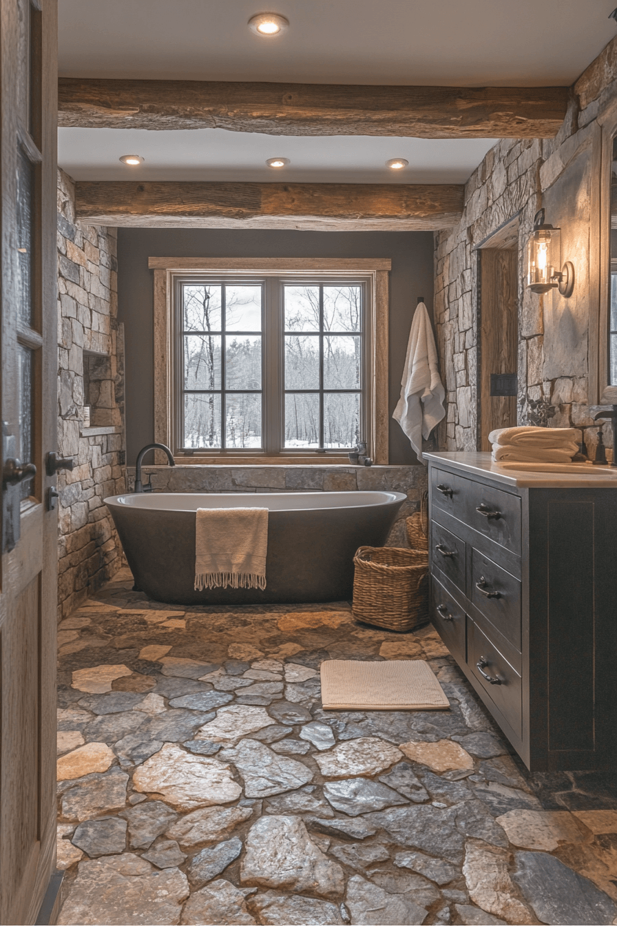 Rustic Wet Room Ideas