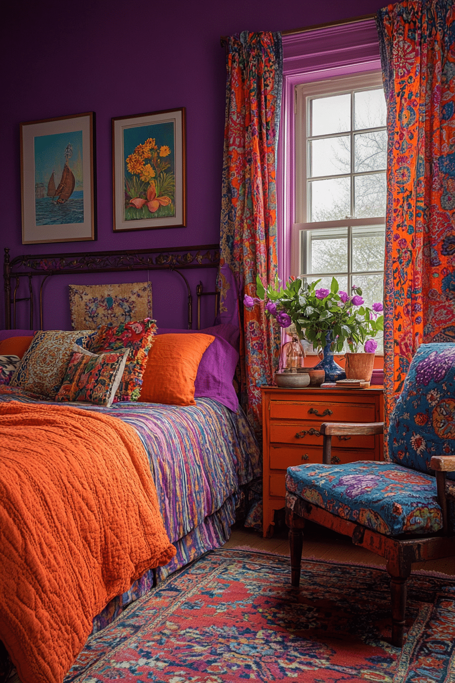 Small Maximalist Bedroom