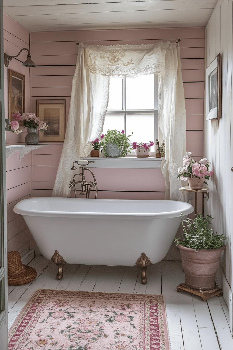 Small Bathroom With Tub And Shower Combo Farmhouse