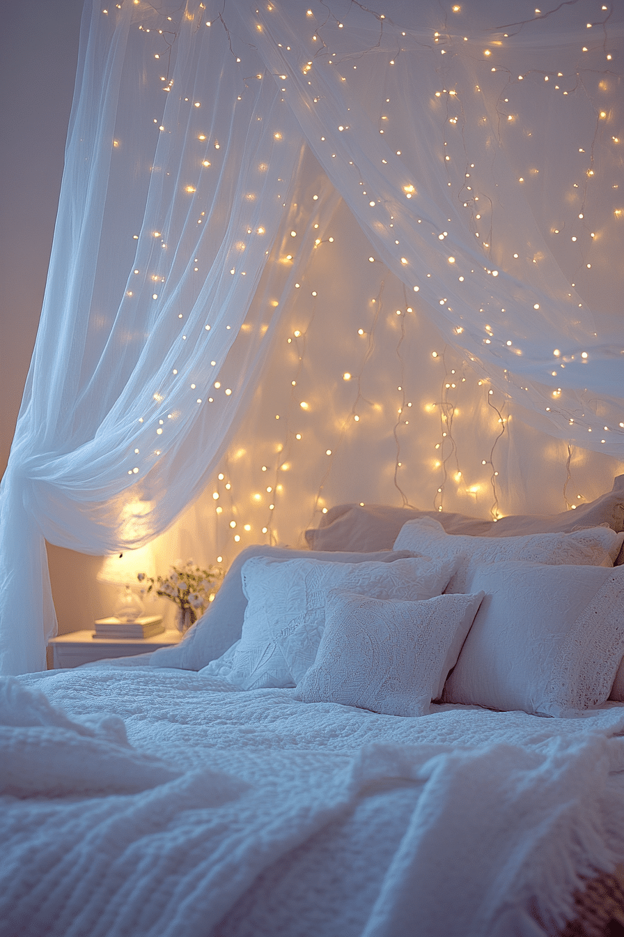 Boho Fairy Lights Bedroom Ideas