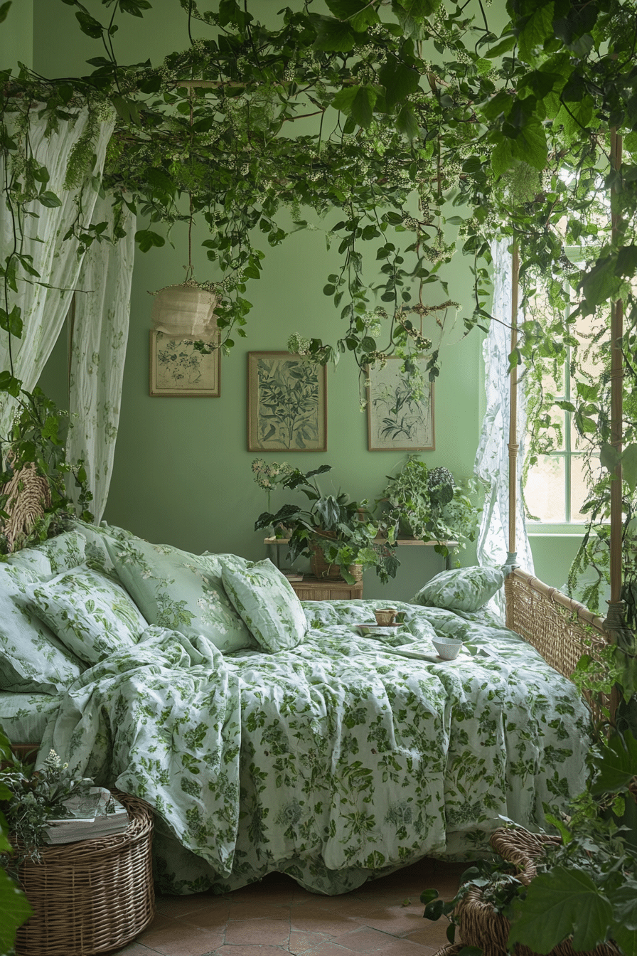 Boho Bedroom with Canopy