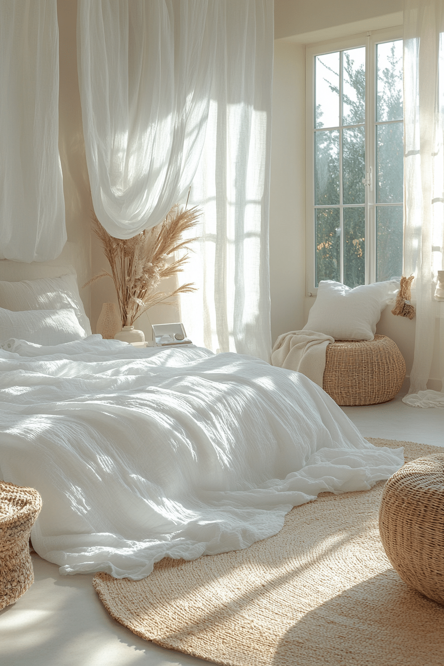 Monochrome Boho Bedroom