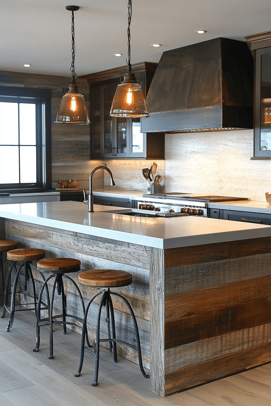 log home kitchens