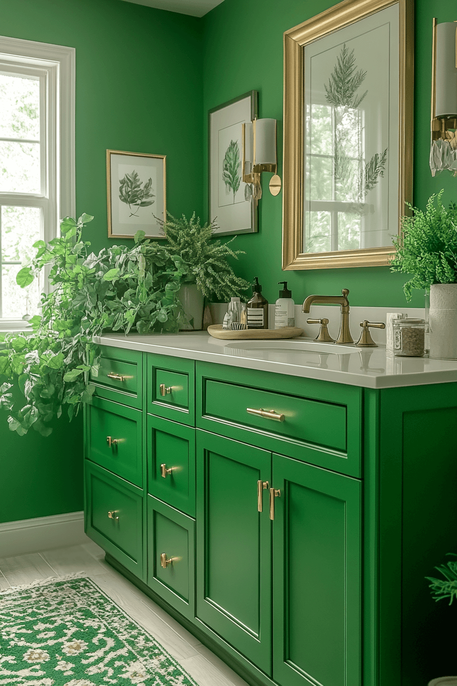 green bathroom