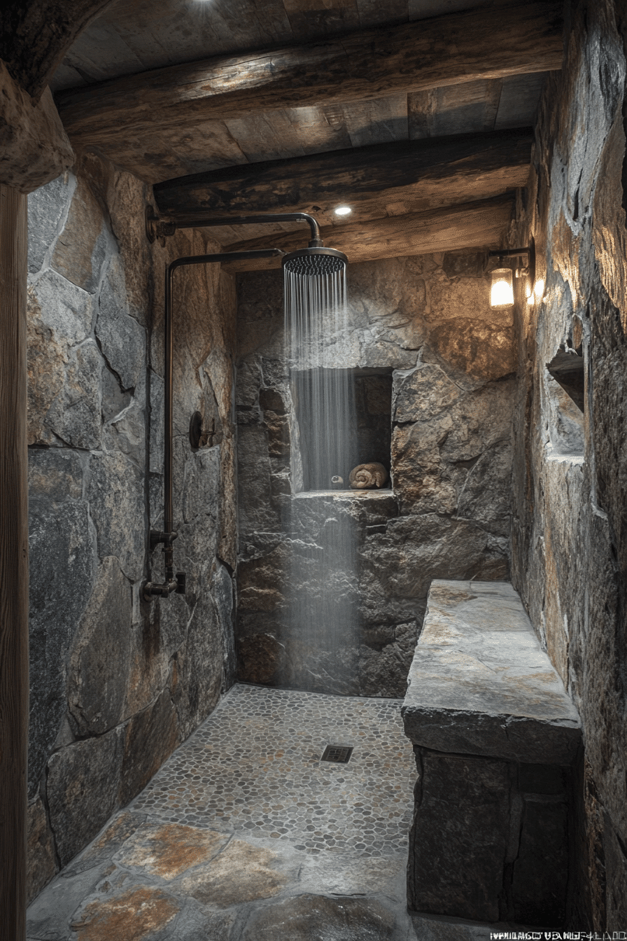 Rustic Wet Room Ideas