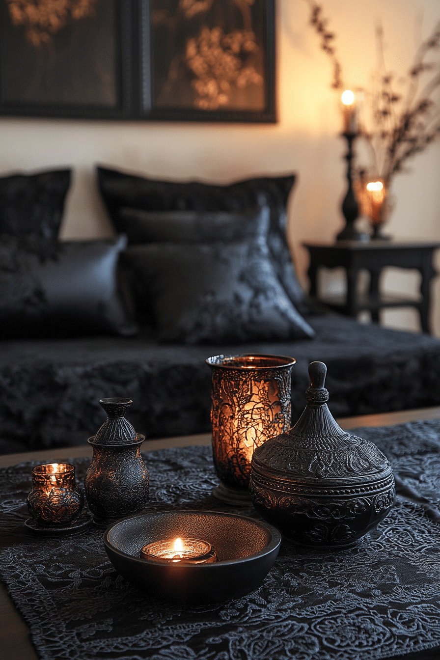 Monochrome Boho Bedroom