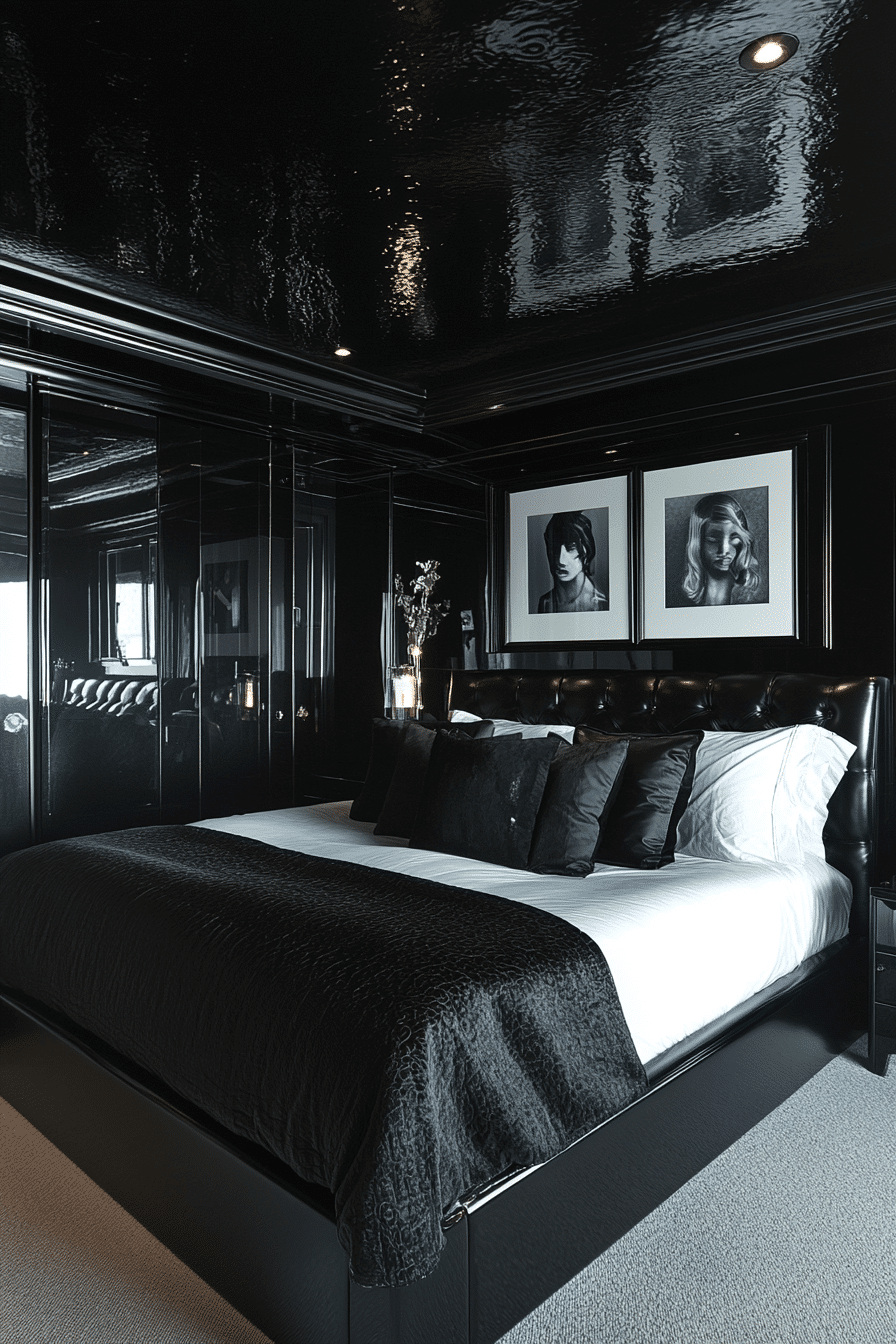 black bedroom