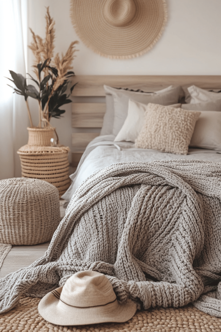 Monochrome Boho Bedroom