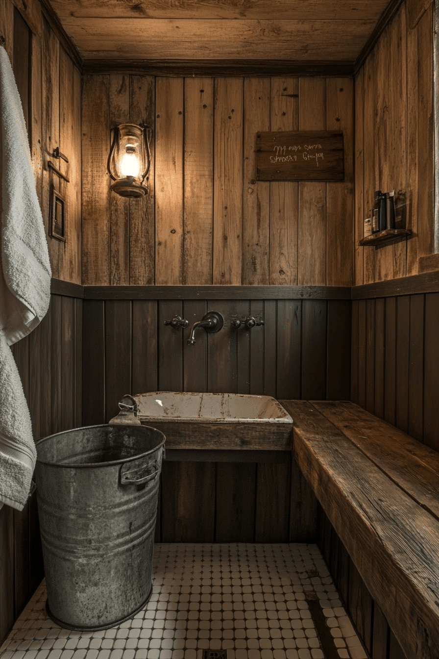 Rustic Wet Room Ideas