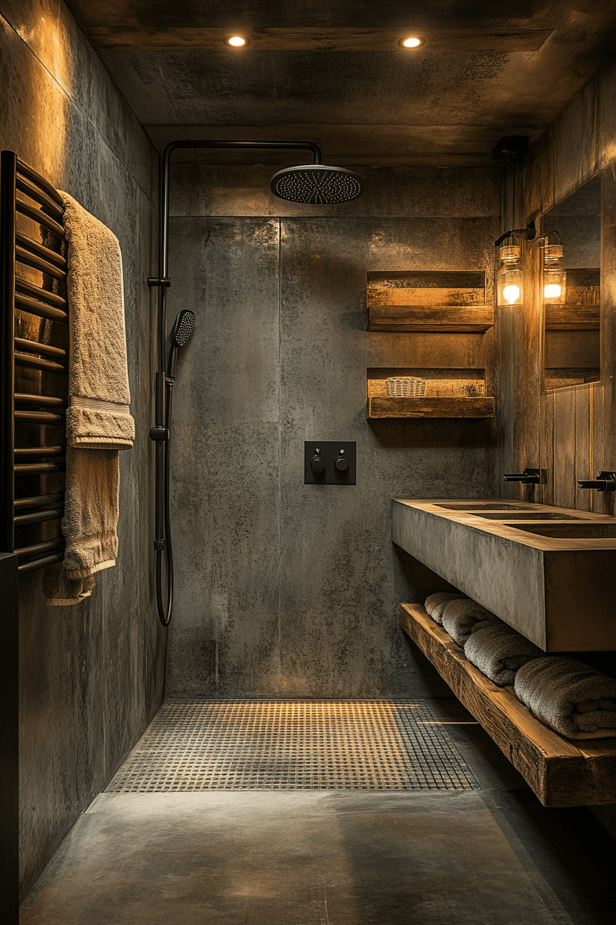 Rustic Wet Room Ideas