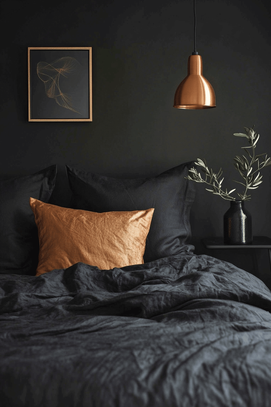 black bedroom