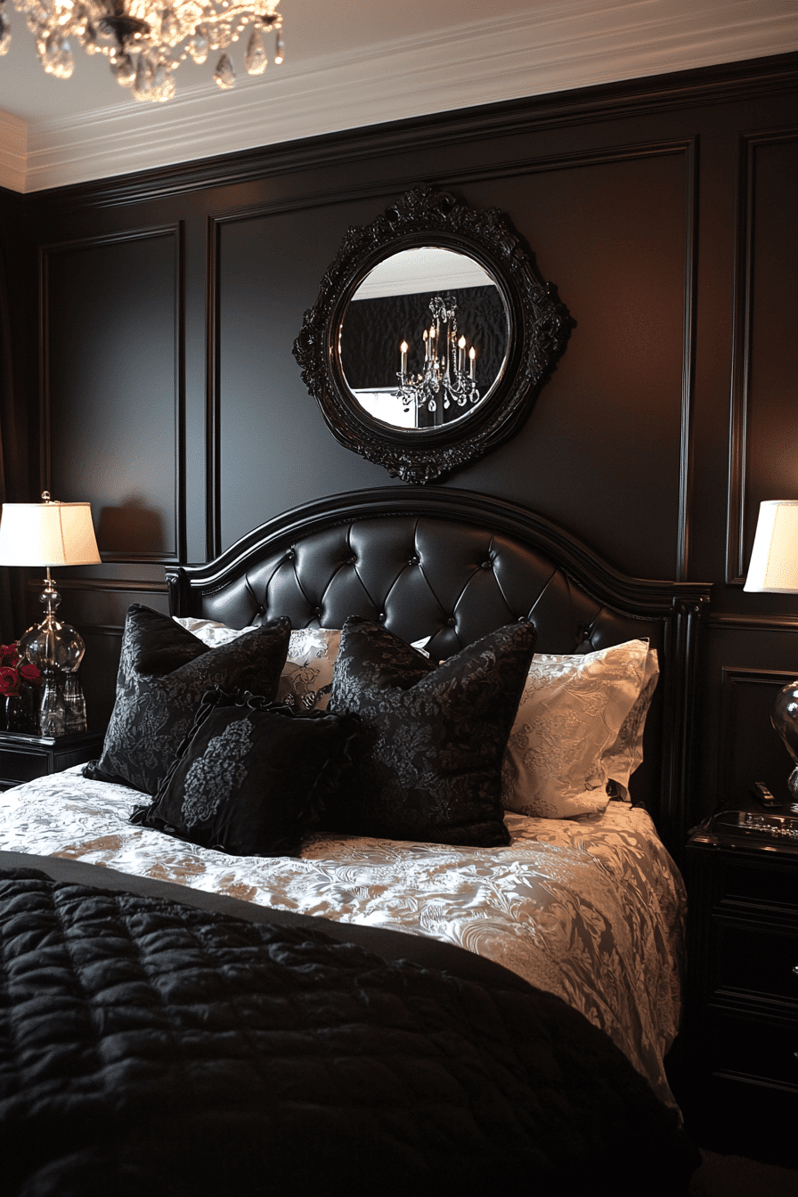 black bedroom