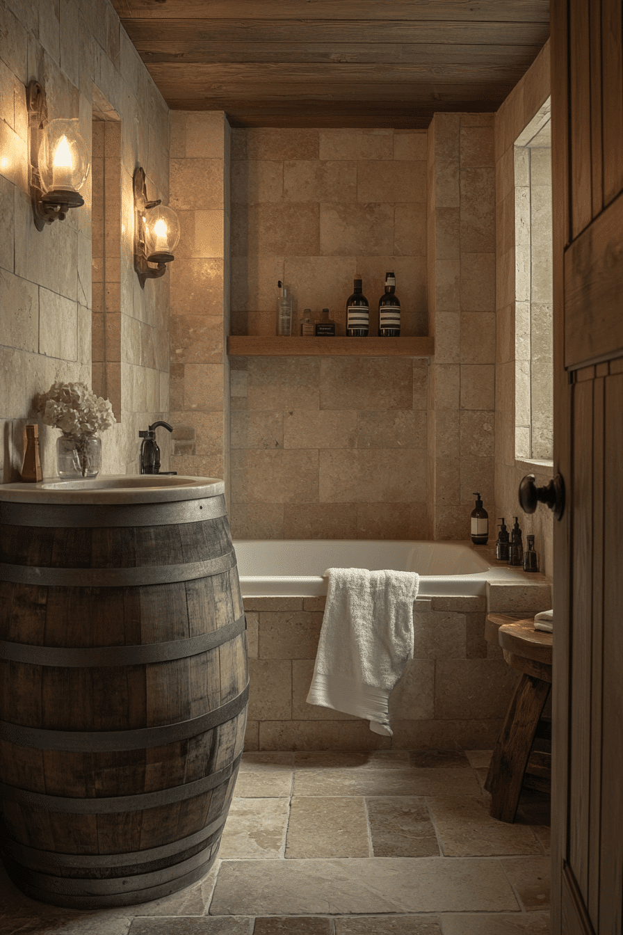 Rustic Wet Room Ideas