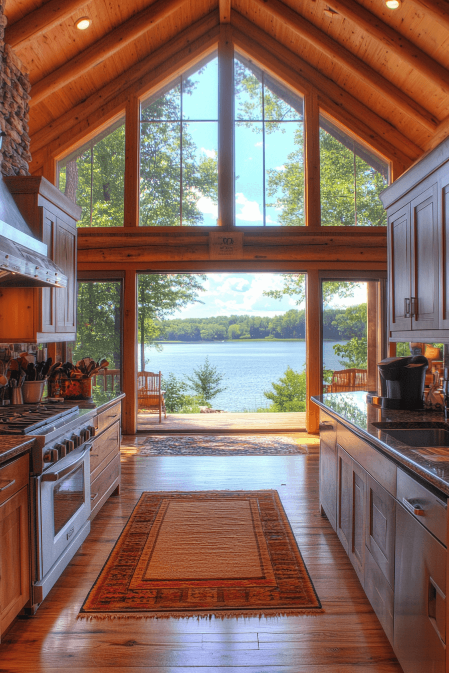 log home kitchens