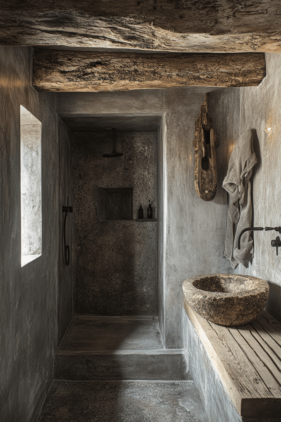 Rustic Wet Room Ideas