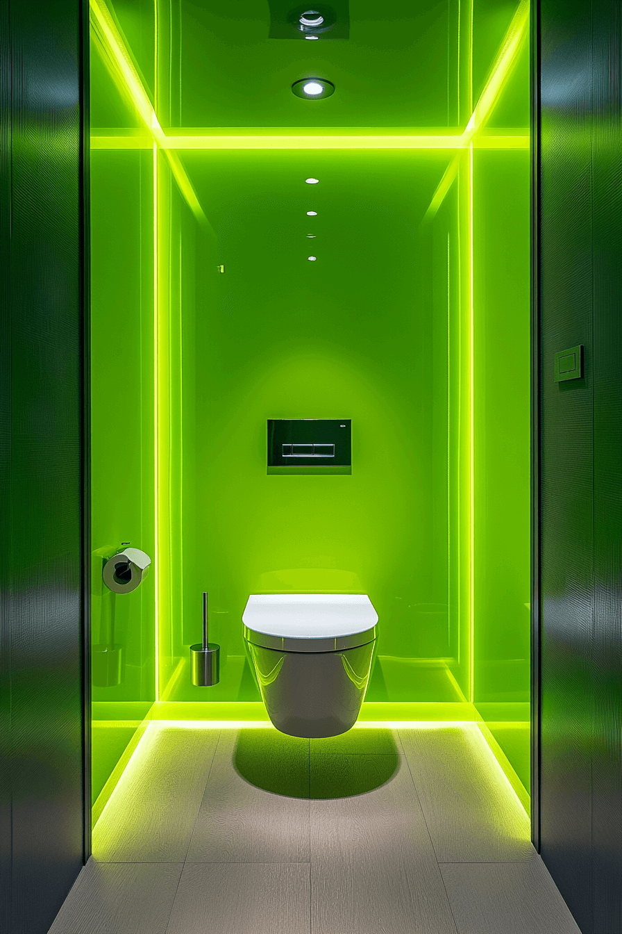 green bathroom