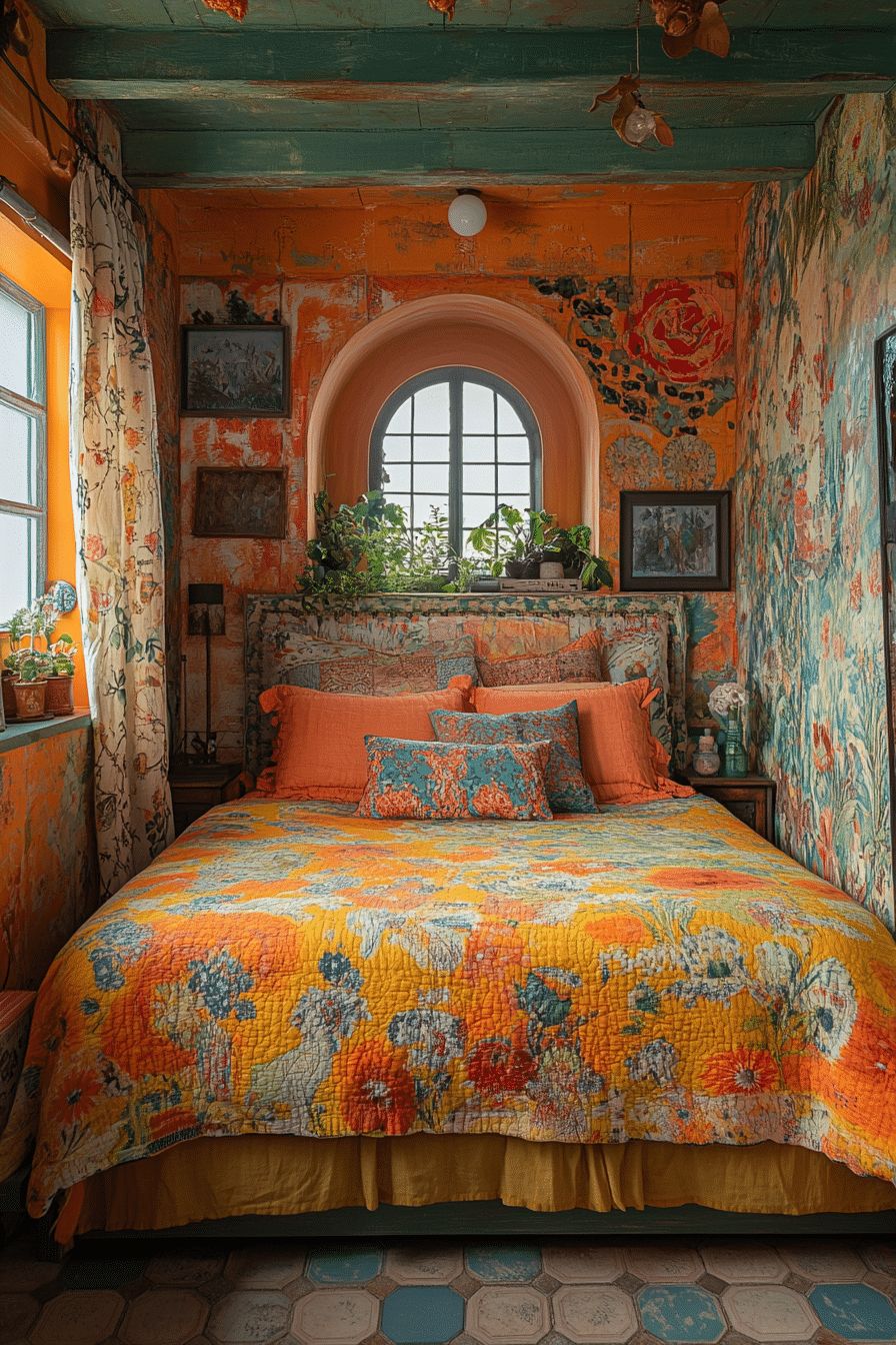 Small Maximalist Bedroom