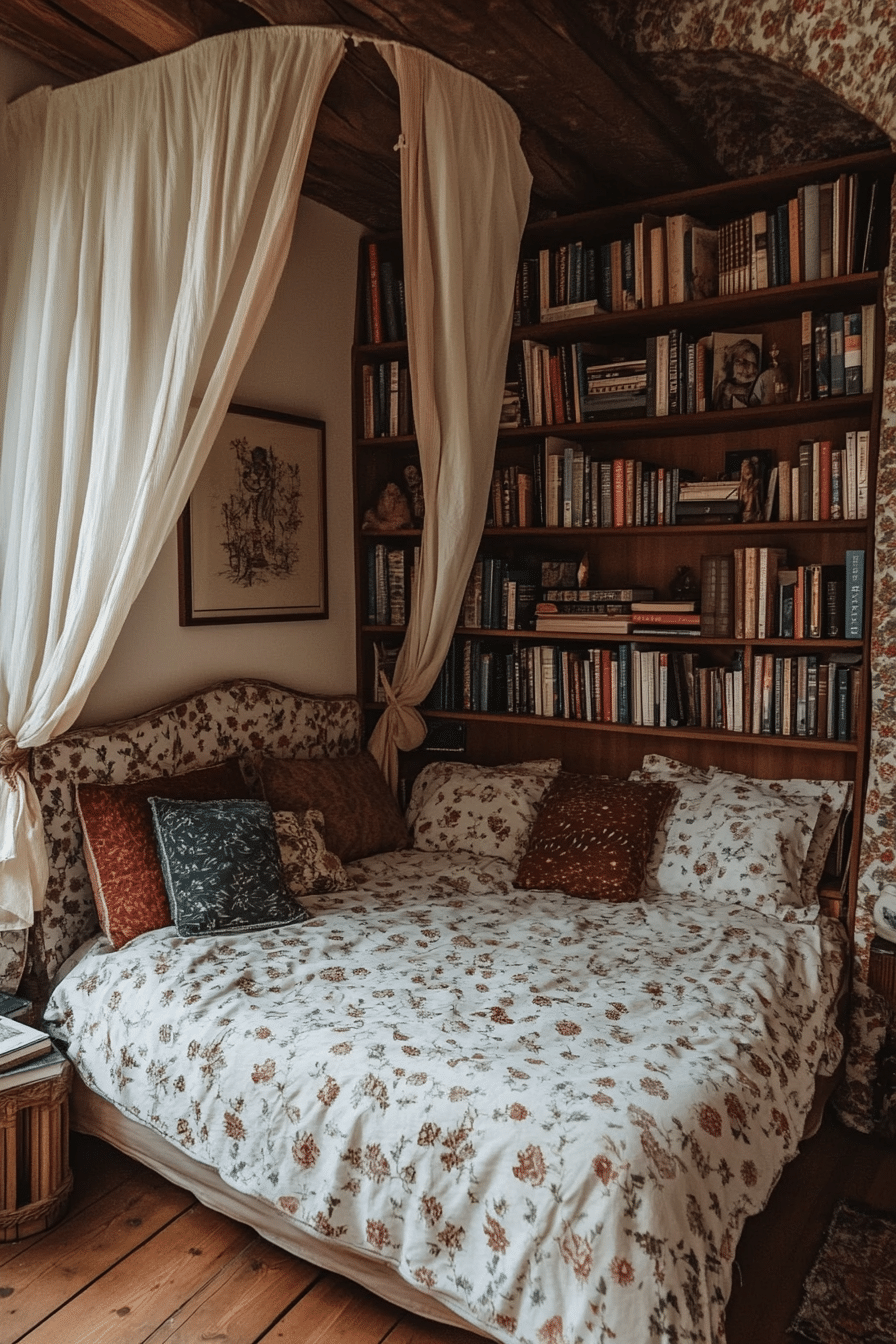 Boho Bedroom with Canopy