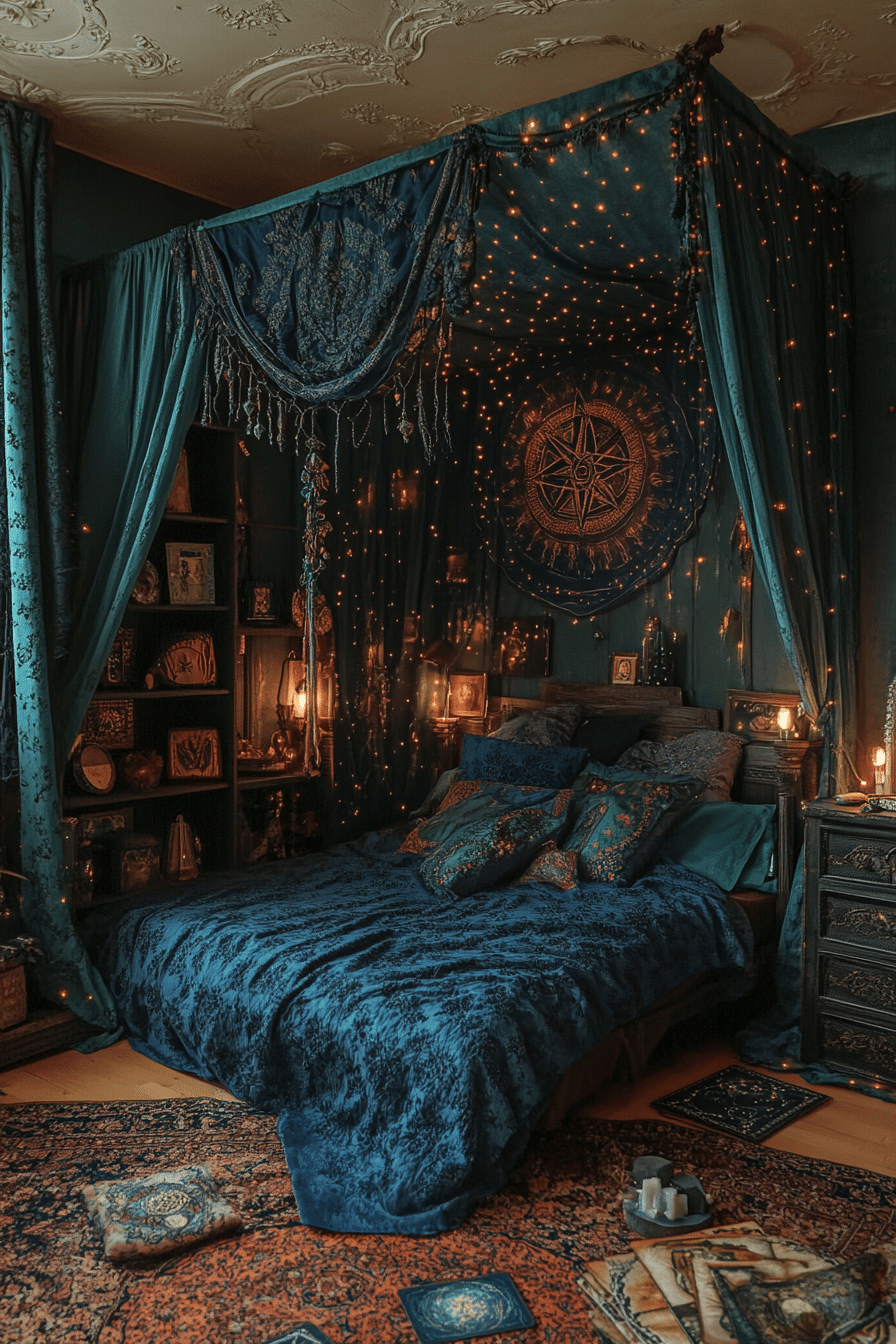 Boho Bedroom with Canopy