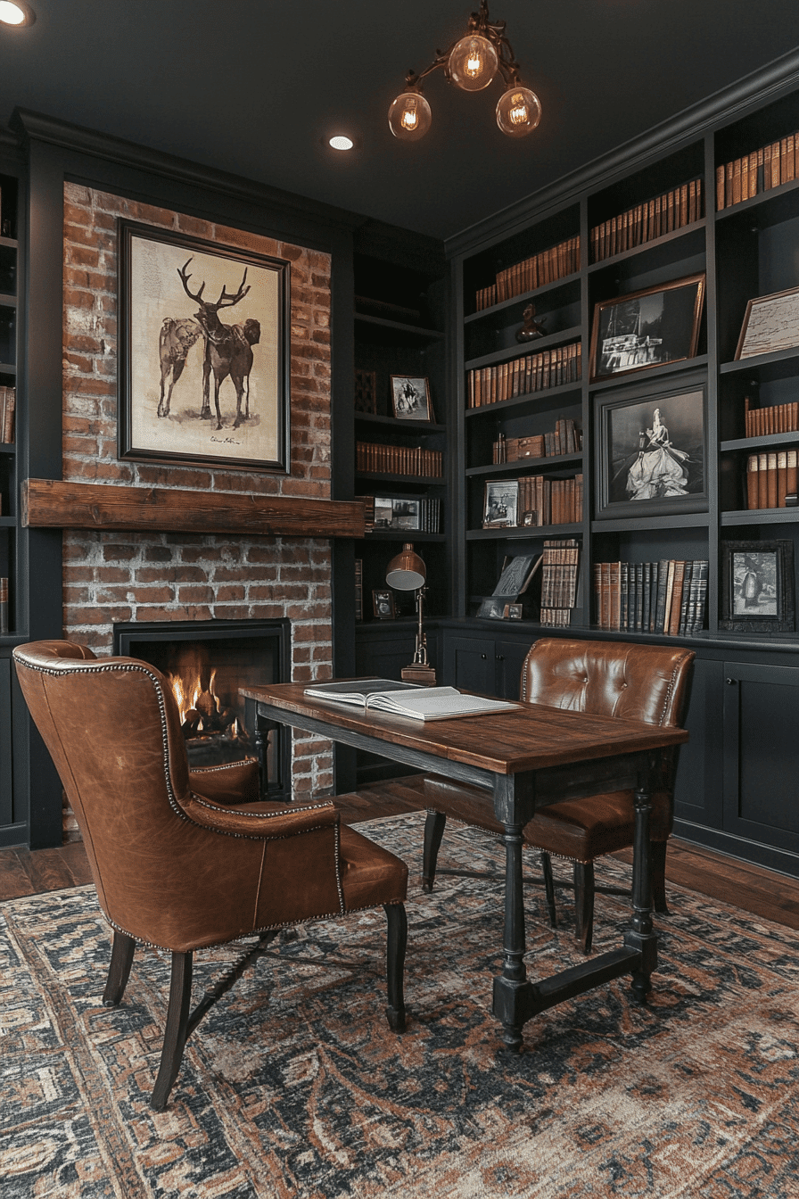 Cozy home library