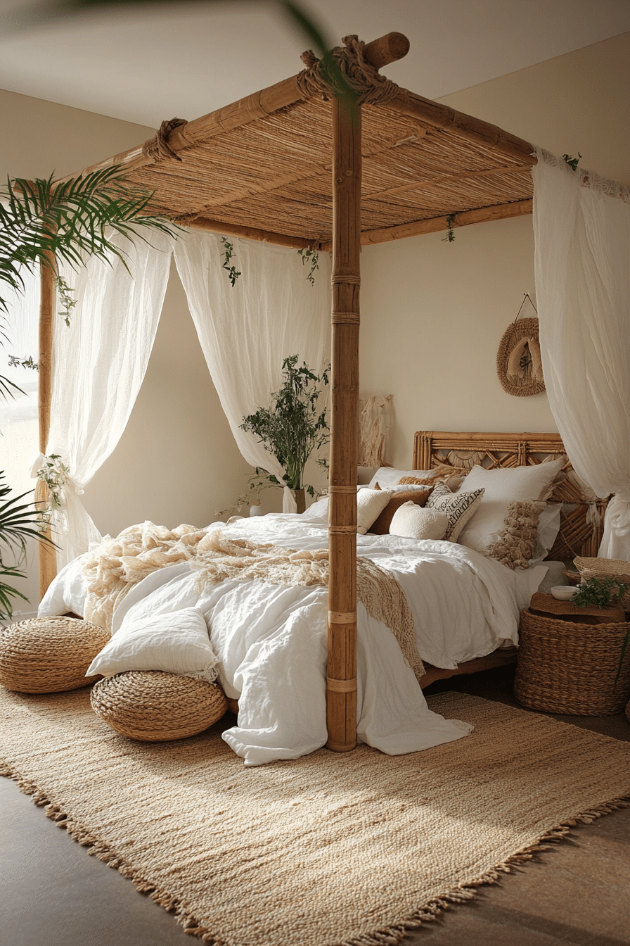 Boho Bedroom with Canopy