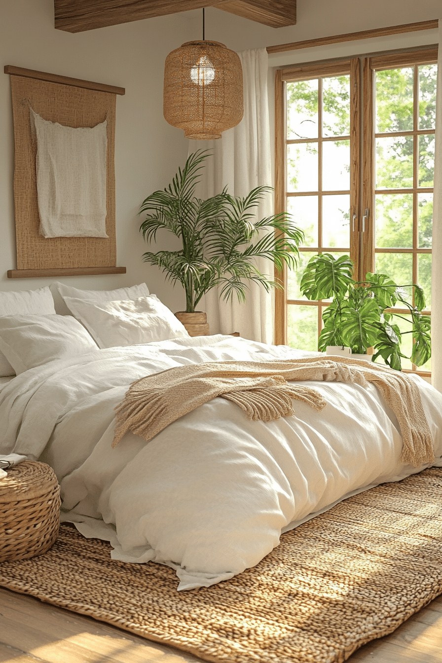 Monochrome Boho Bedroom