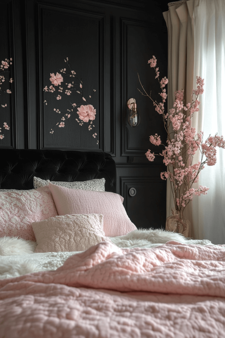 black bedroom