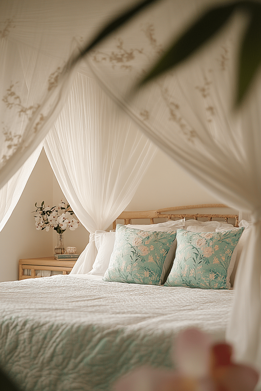 Boho Bedroom with Canopy