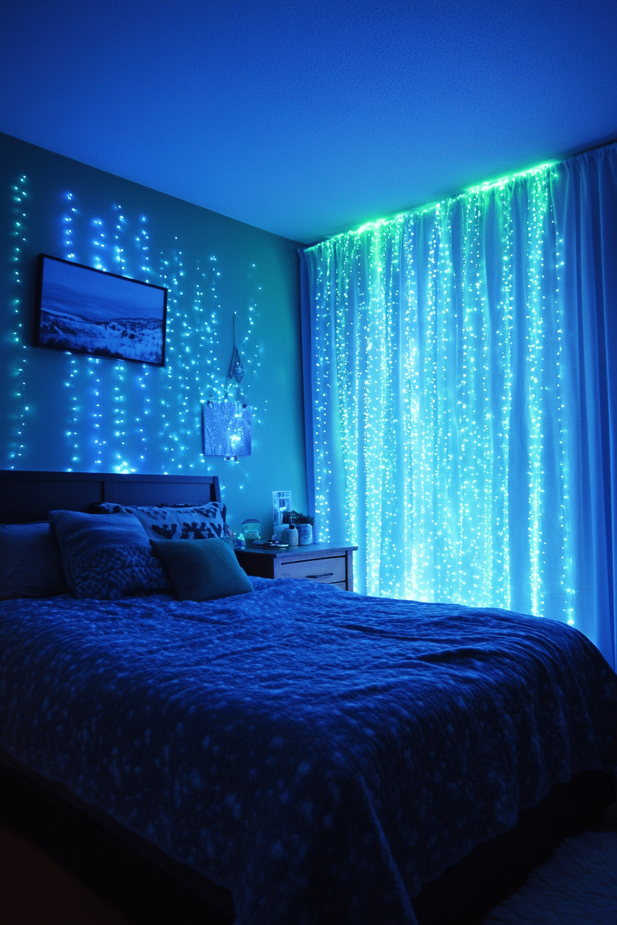 Boho Fairy Lights Bedroom Ideas