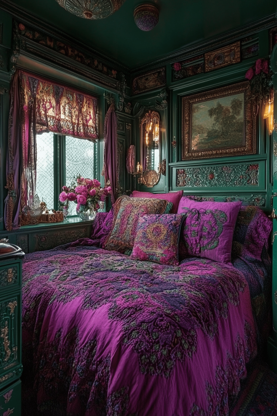 Small Maximalist Bedroom