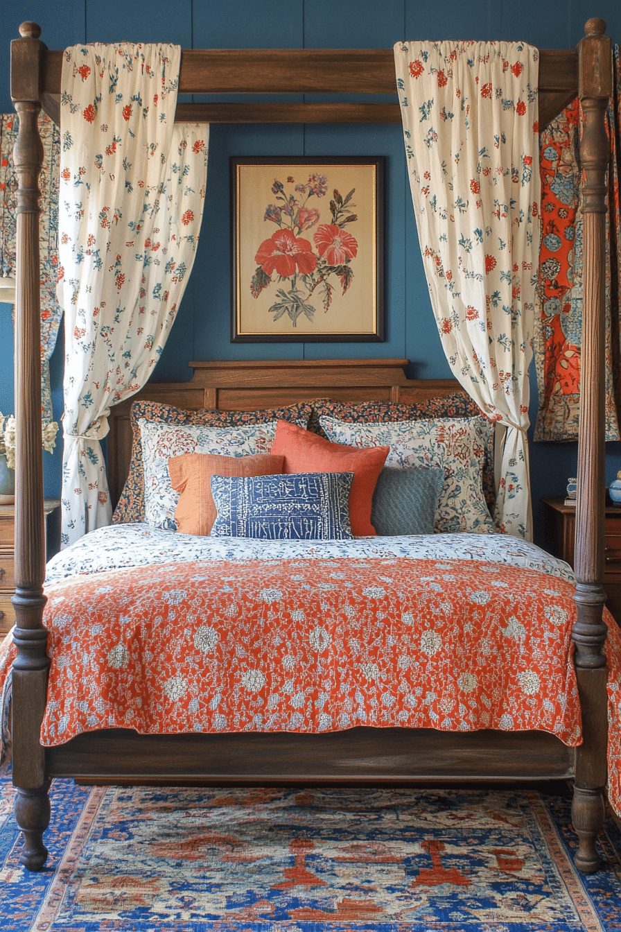 Boho Bedroom with Canopy