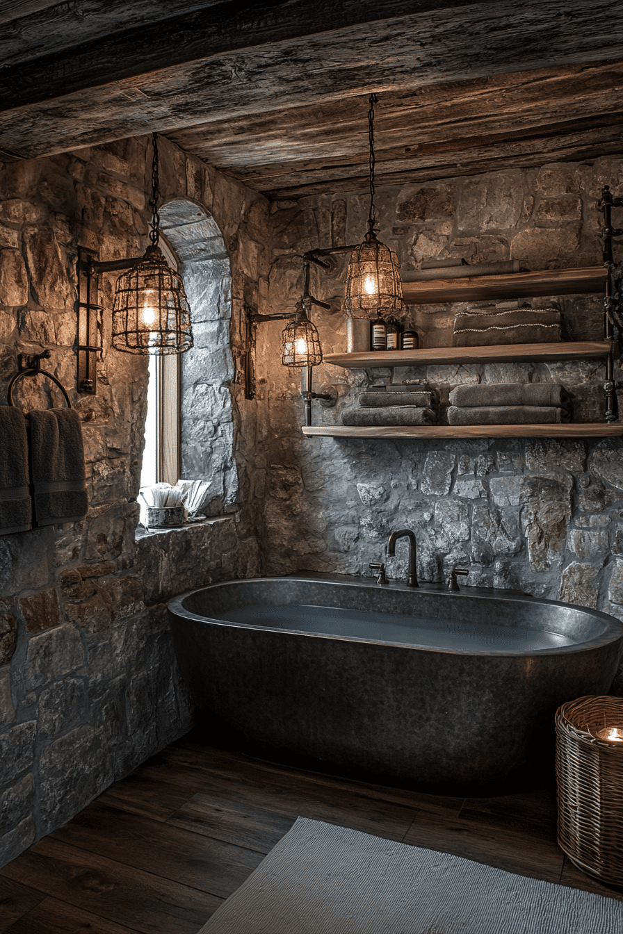 Rustic Wet Room Ideas