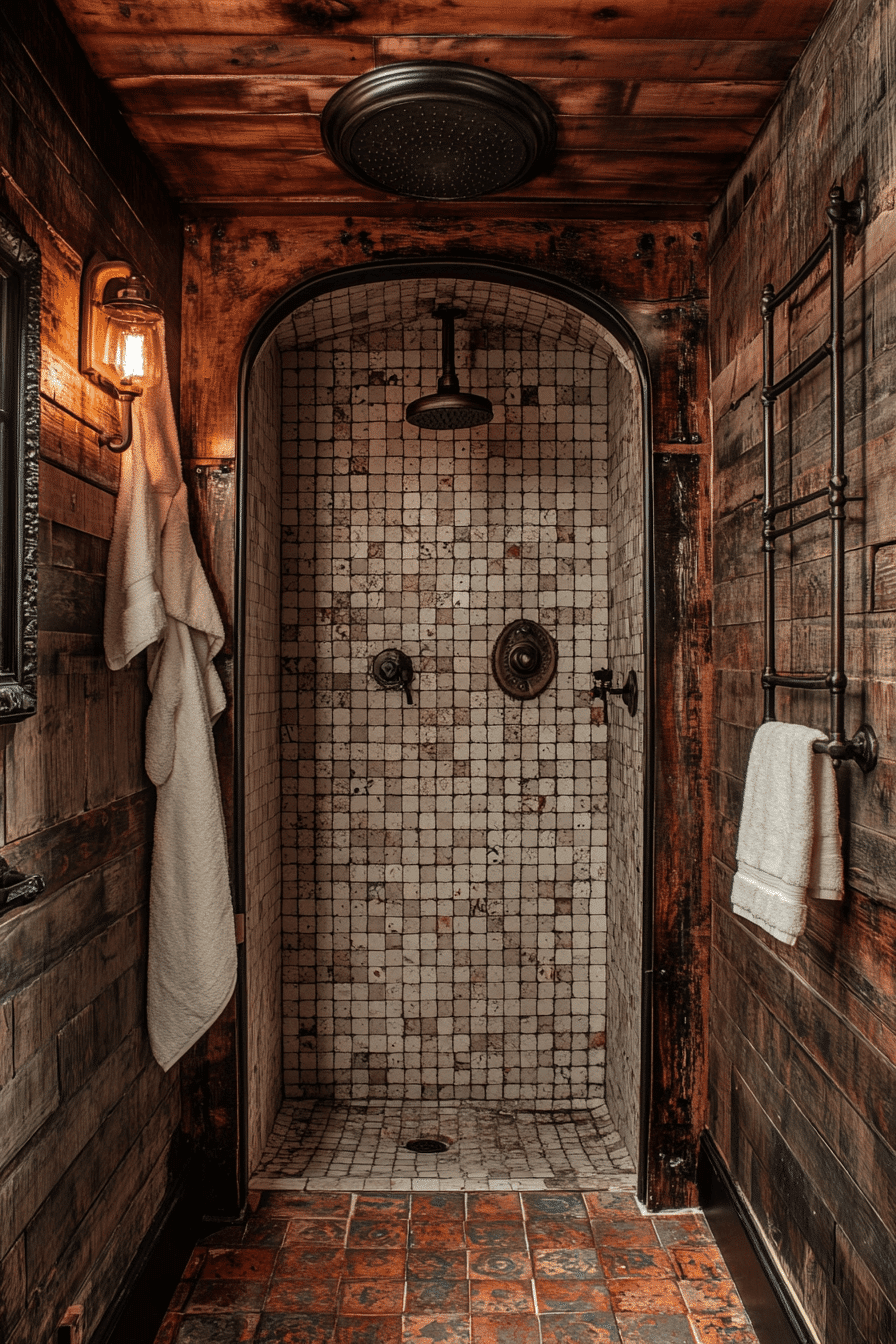 Rustic Wet Room Ideas