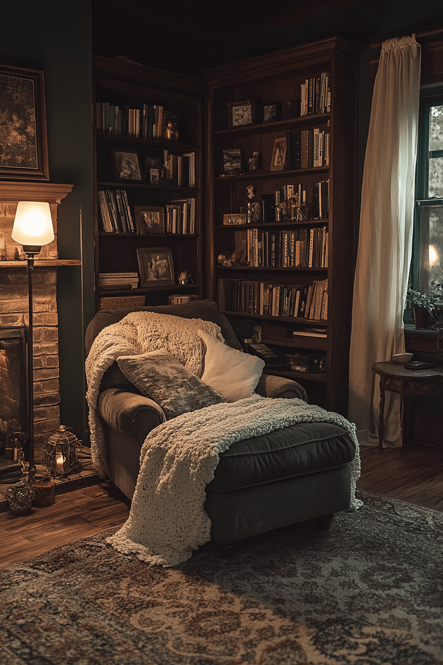 Cozy home library