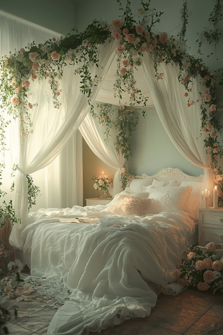 Boho Bedroom with Canopy