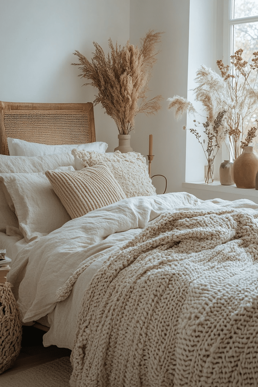 Monochrome Boho Bedroom