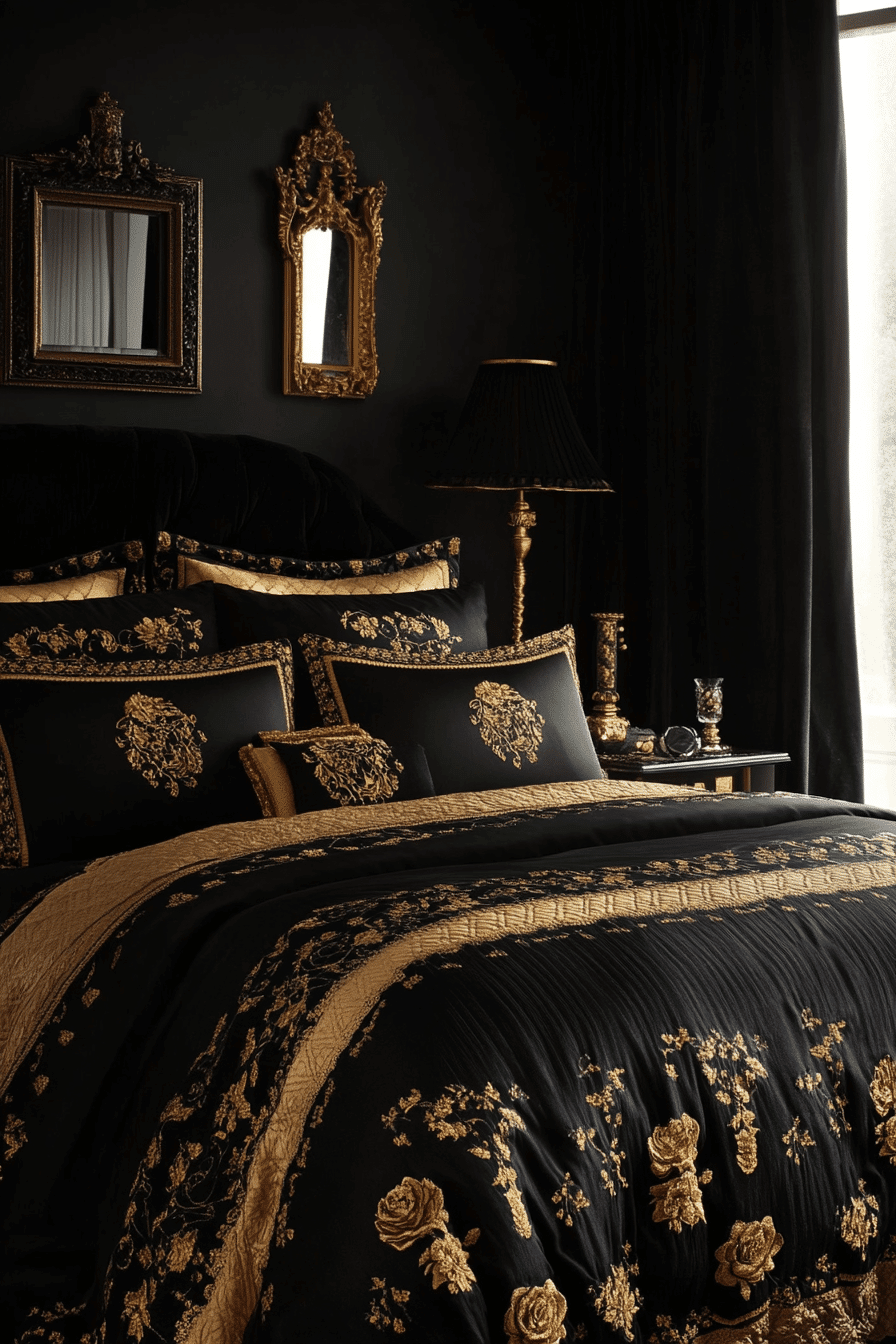 black bedroom