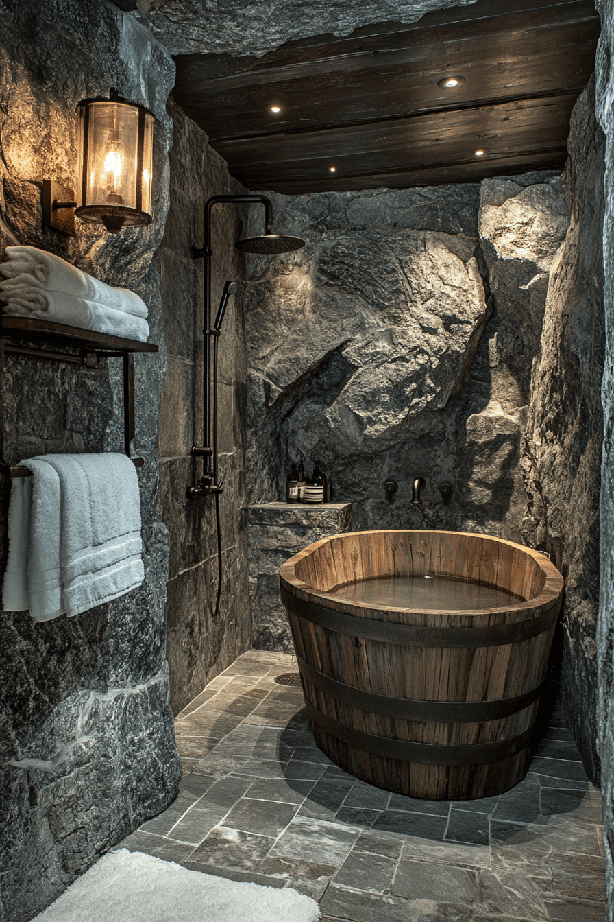 Rustic Wet Room Ideas