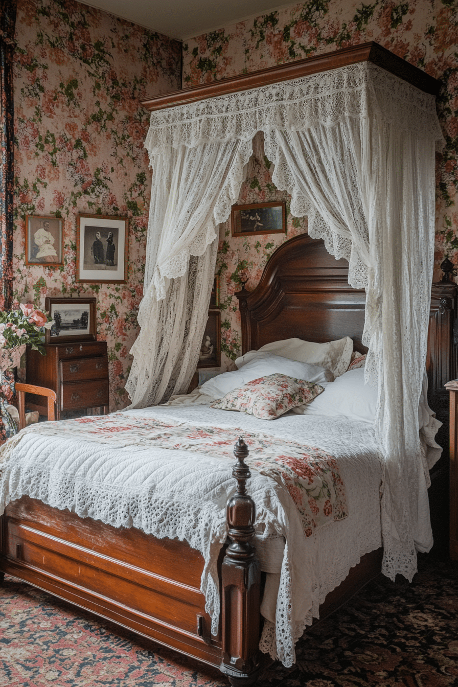 Boho Bedroom with Canopy