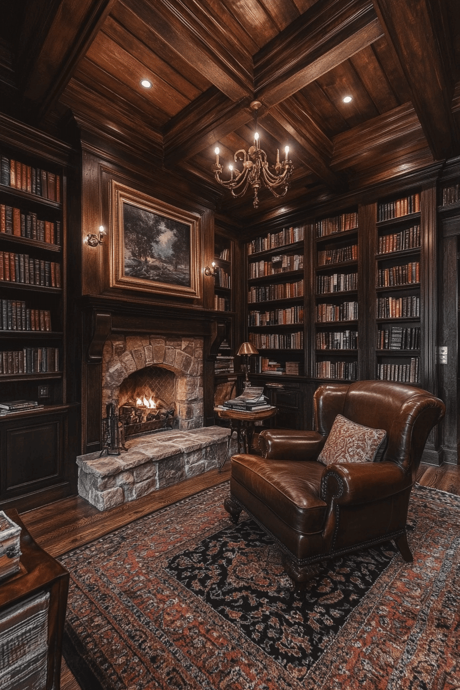 Cozy home library