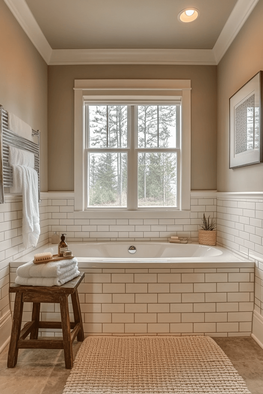 small bathroom with tub